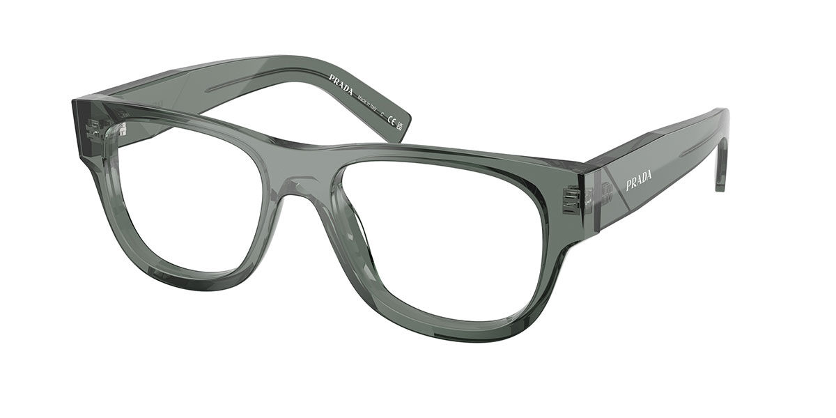 Prada Męski Transparent Green Pr D08vu 21J1o1 51 Zielone Meskie Okulary Korekcyjne