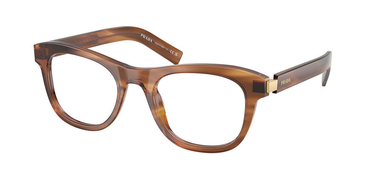 Prada PR D17V Women's Glasses, Brown, Size 50