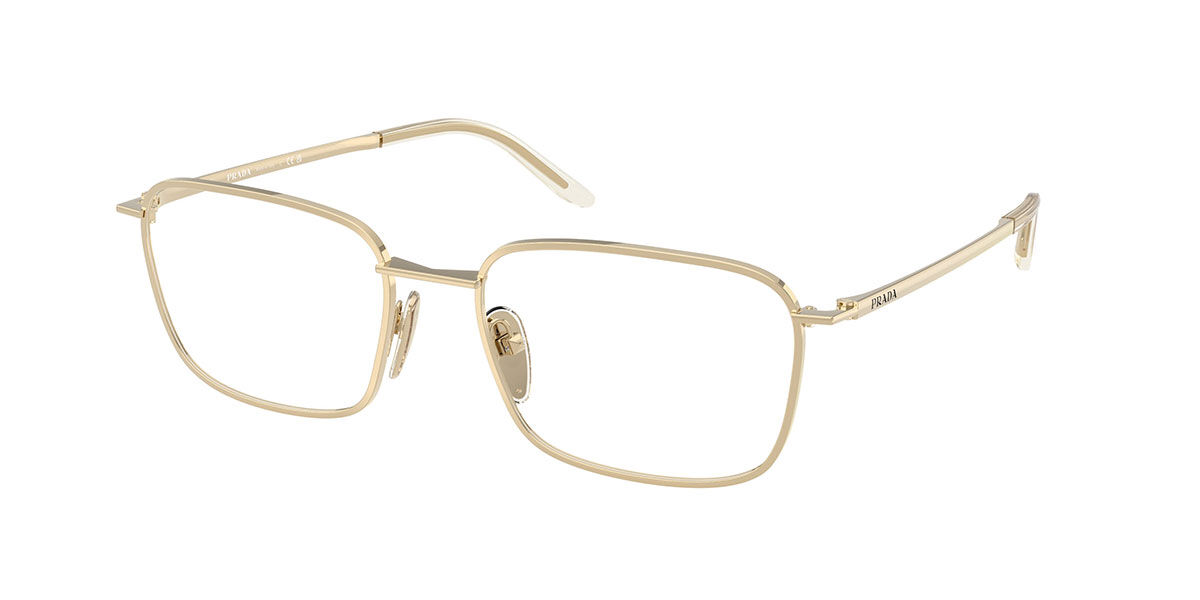 Prada PR D55V ZVN1O1 53 Guldiga Glas&ouml;gon (Endast B&aring;ge) M&auml;n