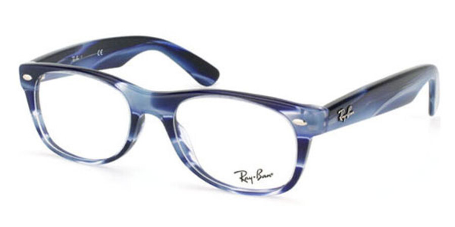 Ray-Ban RX5184 New Wayfarer 5141 Glasses Striped Blue | SmartBuyGlasses UK