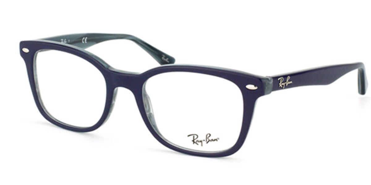 Ray-Ban RX5285 Highstreet 5153 Glasses Dark Blue Grey Horn ...