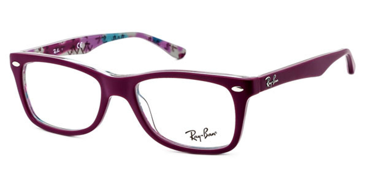 Ray-Ban RX5228 Highstreet 5408 Eyeglasses in Top Matte Violet On Texture |  SmartBuyGlasses USA