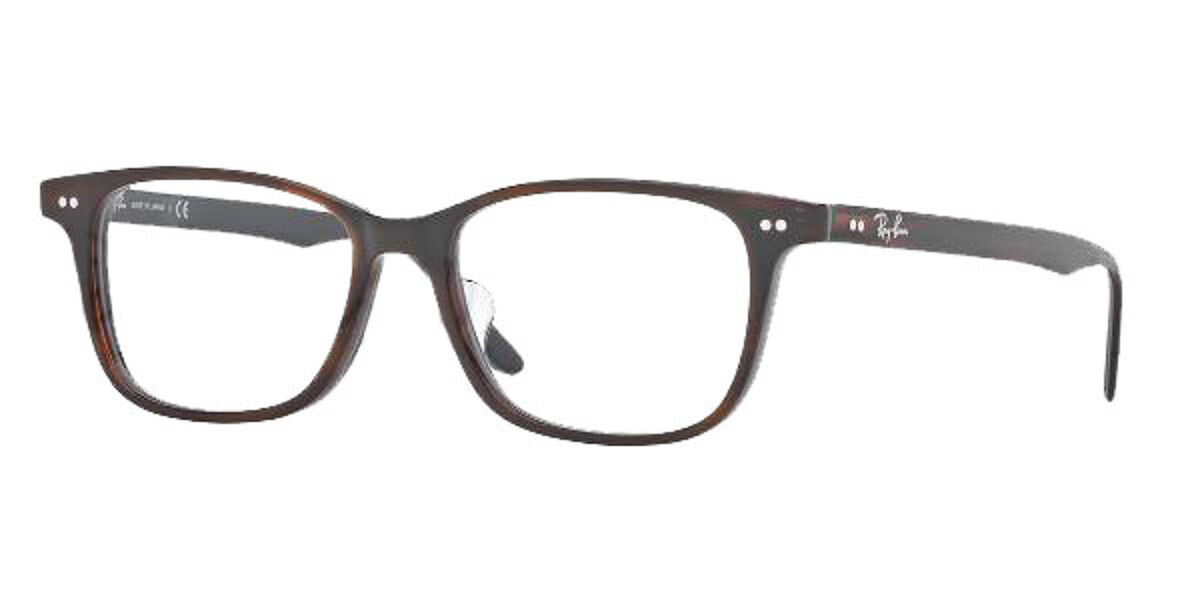 Ray-Ban RX5307D Asian Fit 5076 Eyeglasses in Brown On Dark Blue ...