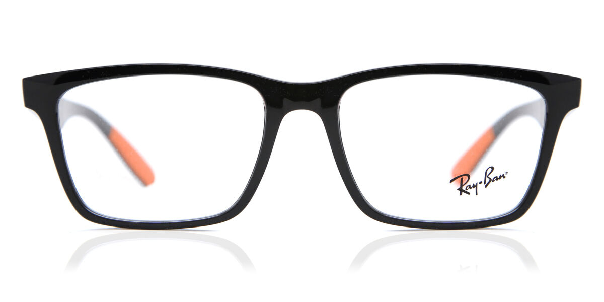 Photos - Glasses & Contact Lenses Ray-Ban RX7025 5417 Men's Eyeglasses Black Size 53   (Frame Only)