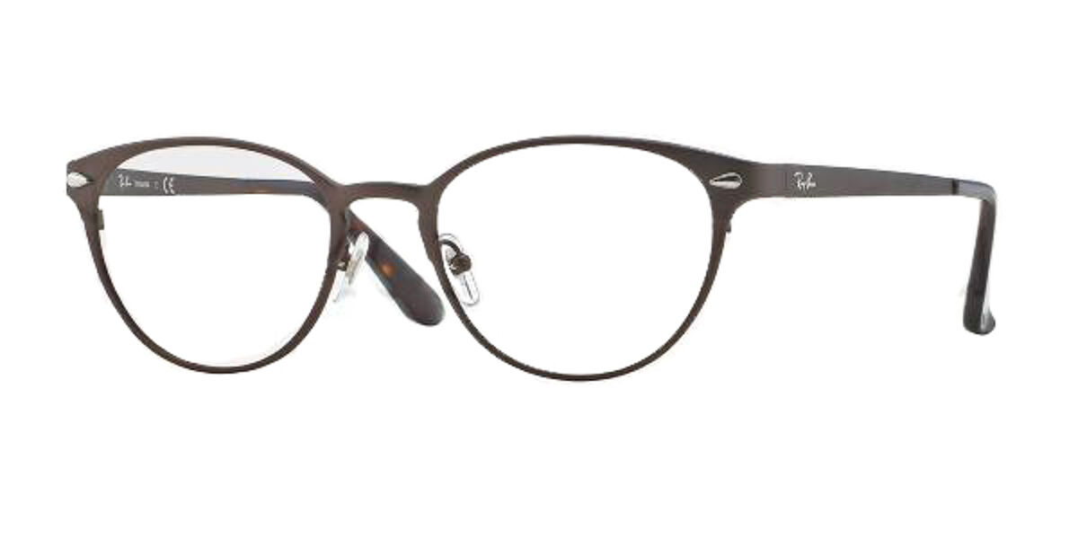 Ray-Ban Tech RX8728D Asian Fit 1178 Glasses Matte Dark Brown ...