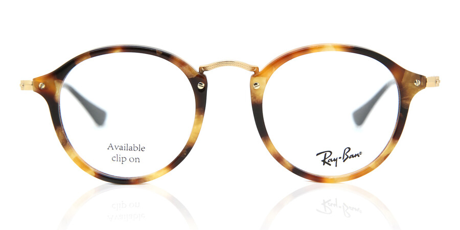 Ray-Ban RX2447V Round Fleck 5494 Glasses Tortoiseshell | SmartBuyGlasses UK