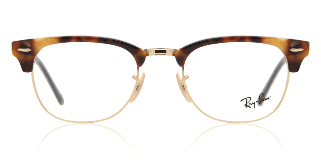Ray-Ban RX5154 Clubmaster Fleck 5494 Brown Havana Eyeglasses  display picture 3