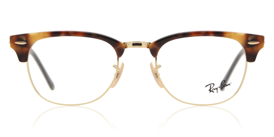 Ray-Ban RX5154 Clubmaster Fleck 5494 Glasses Brown Havana | SmartBuyGlasses  UK