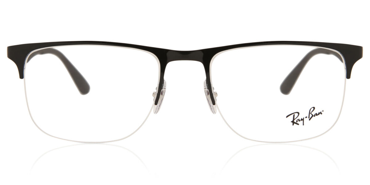 Photos - Glasses & Contact Lenses Ray-Ban RX6362 2509 Men's Eyeglasses Black Size 55   (Frame Only)