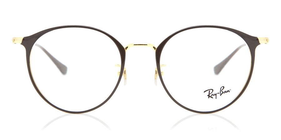 Ray-Ban RX6378F Asian Fit 2905 Eyeglasses in Gold/Shiny Brown |  SmartBuyGlasses USA