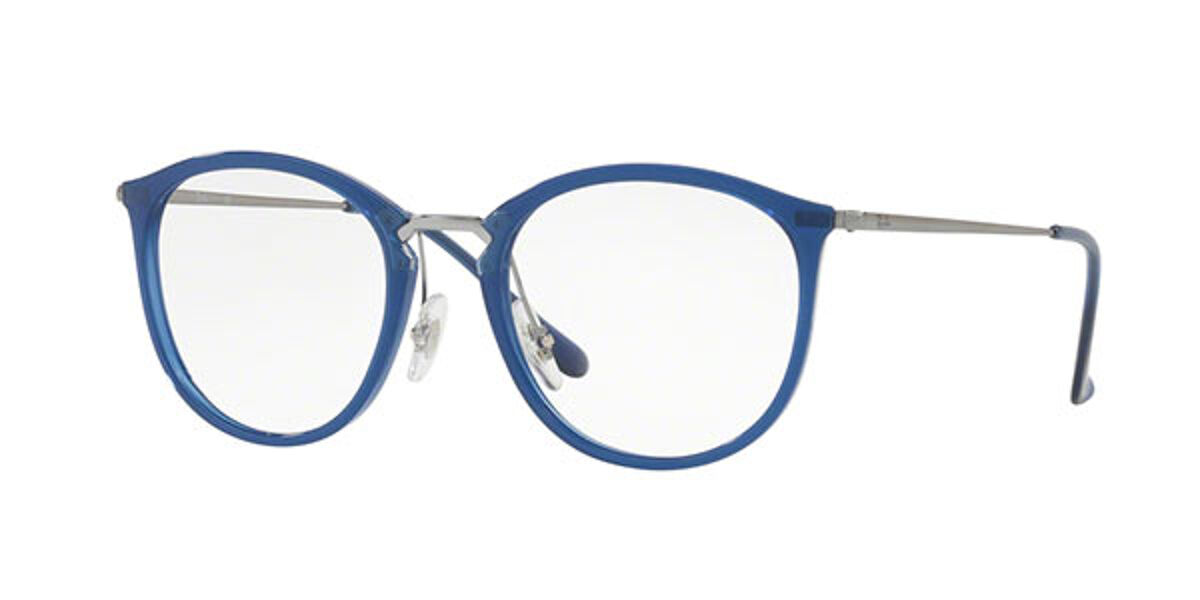 Ray-Ban RX7140 5752 Eyeglasses in Transparent Blue | SmartBuyGlasses USA