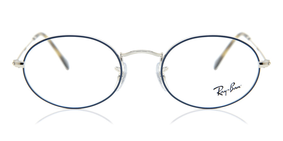 Humedal Salida Tristemente Gafas Graduadas Ray-Ban RX3547V 2970 Silver On Top Blue | SmarBuyGlasses US