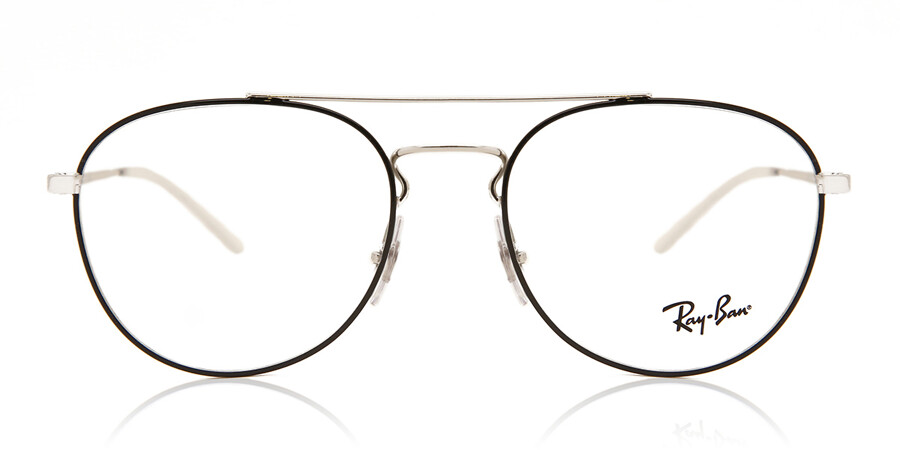 Ray-Ban RX6414 2983 Eyeglasses in Silver Top Black | SmartBuyGlasses USA