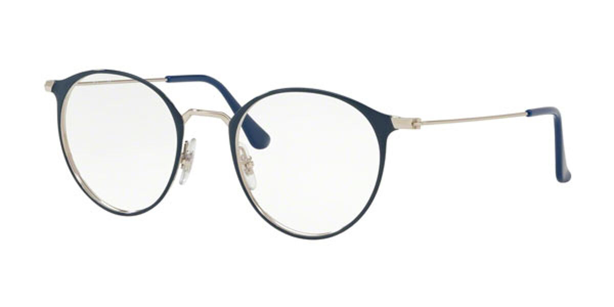 Ray-Ban RX6378 3027 Eyeglasses in Silver On Top Blue | SmartBuyGlasses USA