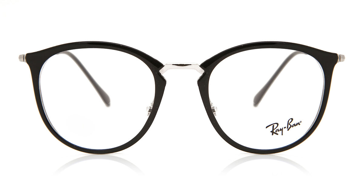 Photos - Glasses & Contact Lenses Ray-Ban RX7140 5852 Women's Eyeglasses Black Size 49  (Frame Only)