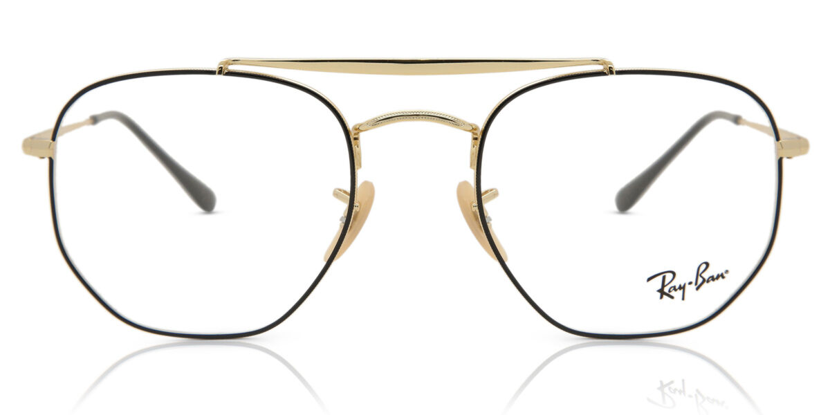 Photos - Glasses & Contact Lenses Ray-Ban RX3648V 2946 Men's Eyeglasses Gold Size 54   (Frame Only)