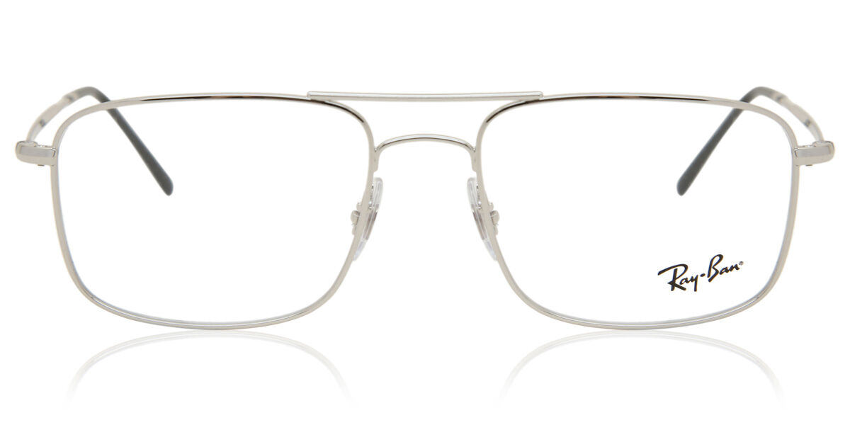 Photos - Glasses & Contact Lenses Ray-Ban RX6434 2501 Men's Eyeglasses Silver Size 53   (Frame Only)