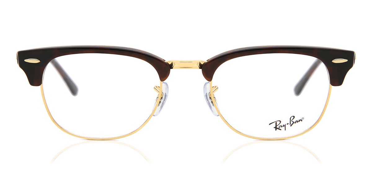 Ray-Ban RX5154 Clubmaster 8058 Glasses Gold Mock Tortoise | SmartBuyGlasses  UK