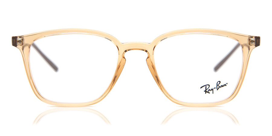 Ray-Ban RX7185 5940 Glasses Transparent Light Brown | SmartBuyGlasses New  Zealand