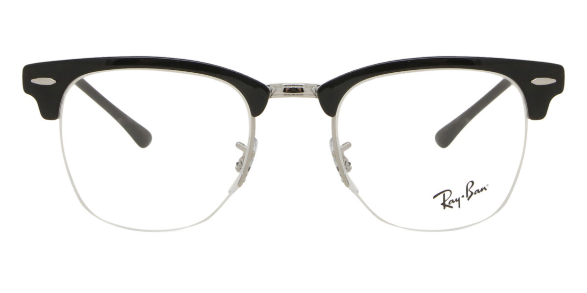 Ray-Ban RX3716VM Clubmaster Metal 2861 Eyeglasses in Black Silver |  SmartBuyGlasses USA