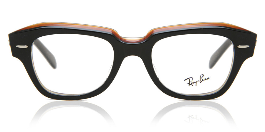 Ray-Ban RX5486 State Street 8096 Glasses Black Clear | SmartBuyGlasses UK
