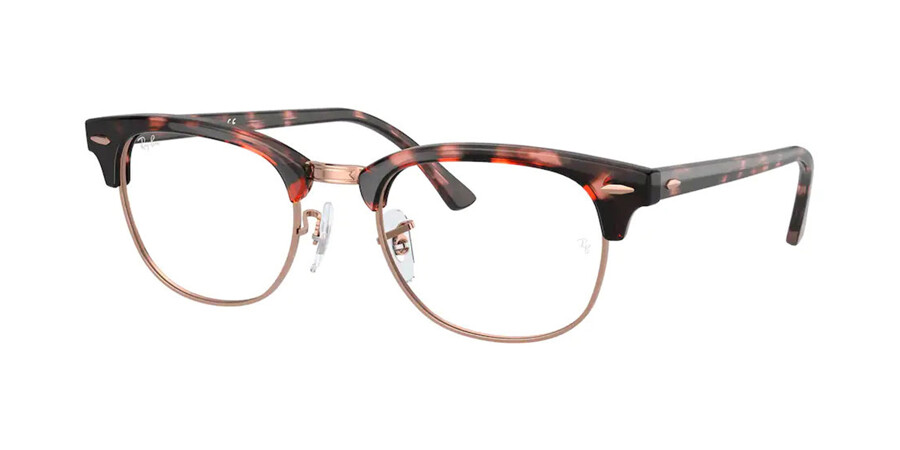 Ray Ban Rx5154 Clubmaster 8118 Eyeglasses In Pink Havana Smartbuyglasses Usa