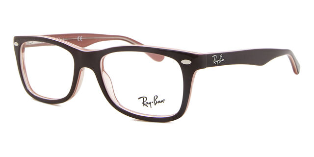 Ray-Ban RX5228 8120 Brown Transparent Pink Eyeglasses  display picture 1