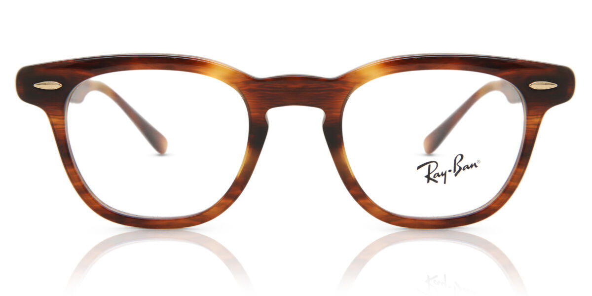 Ray-Ban RX5398 Hawkeye 2144 Eyeglasses in Striped Havana ...