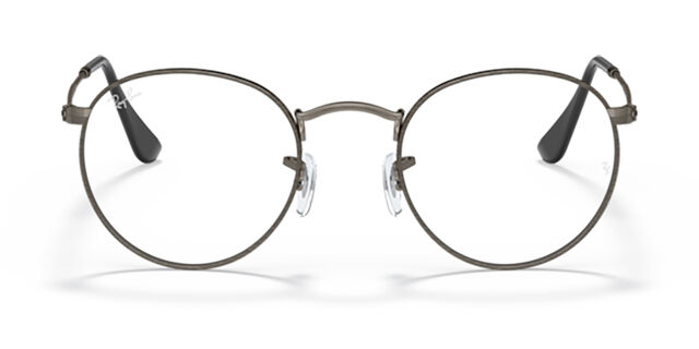 Ray-Ban RX3447V Round Metal 3118 Antique Gunmetal Eyeglasses  display picture 3