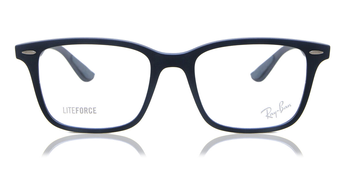 Photos - Glasses & Contact Lenses Ray-Ban RX7144 8087 Men's Eyeglasses Blue Size 53  - B (Frame Only)