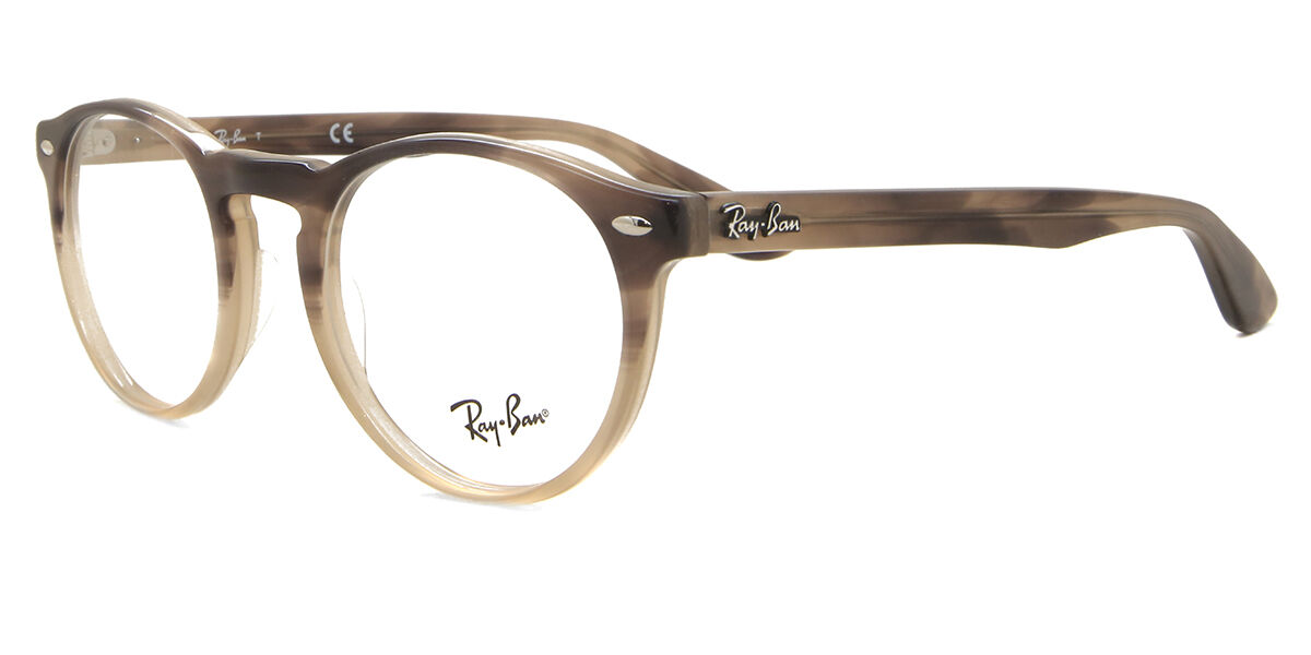 Ray Ban Rx5283 Ray-Ban RX5283 8107 Round Gradient Brown Havana Eyeglasses ...