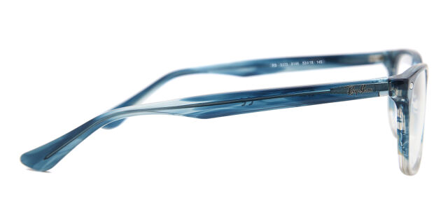 Unisex Ray Bans with blue sides Ray-Ban RB2140 Wayfarer 6587C5 Square Transparent Blue  main image 3