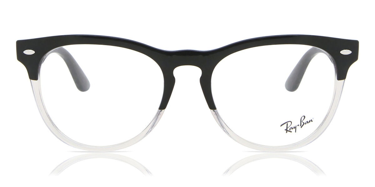 Ray ban black and sales clear frames