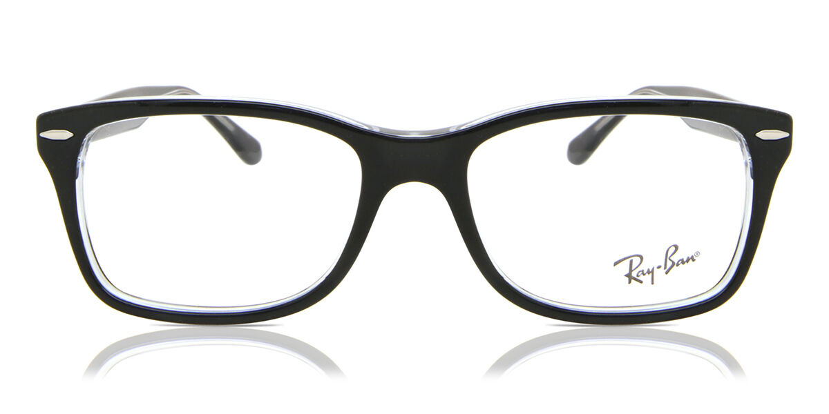 Ray-Ban RX5428 2034 Eyeglasses in Black On Clear | SmartBuyGlasses USA