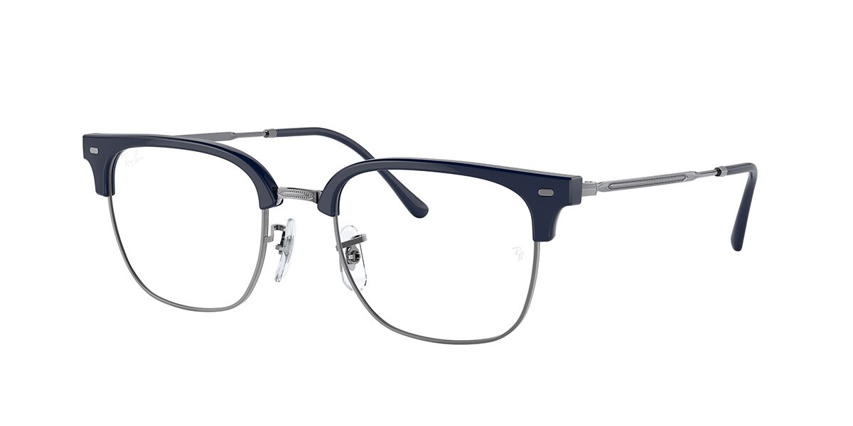 Photos - Glasses & Contact Lenses Ray-Ban RX7216 New Clubmaster 8210 Men's Eyeglasses Blue Size 53 ( 