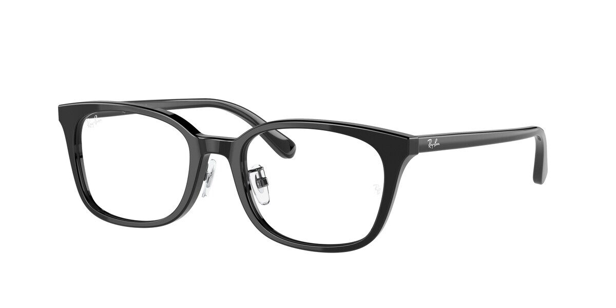Ray Ban RX5407D Asian Fit 2000 Glasses Shiny Black | VisionDirect Australia