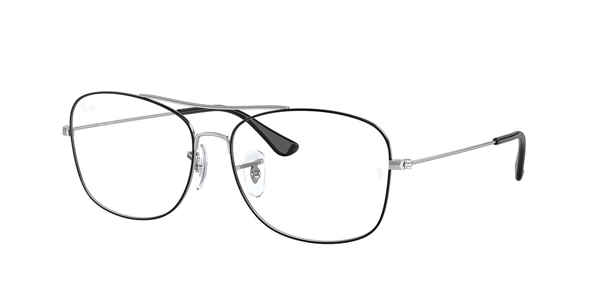 RayBan RX6499 2983 Eyeglasses in Black on Silver SmartBuyGlasses USA