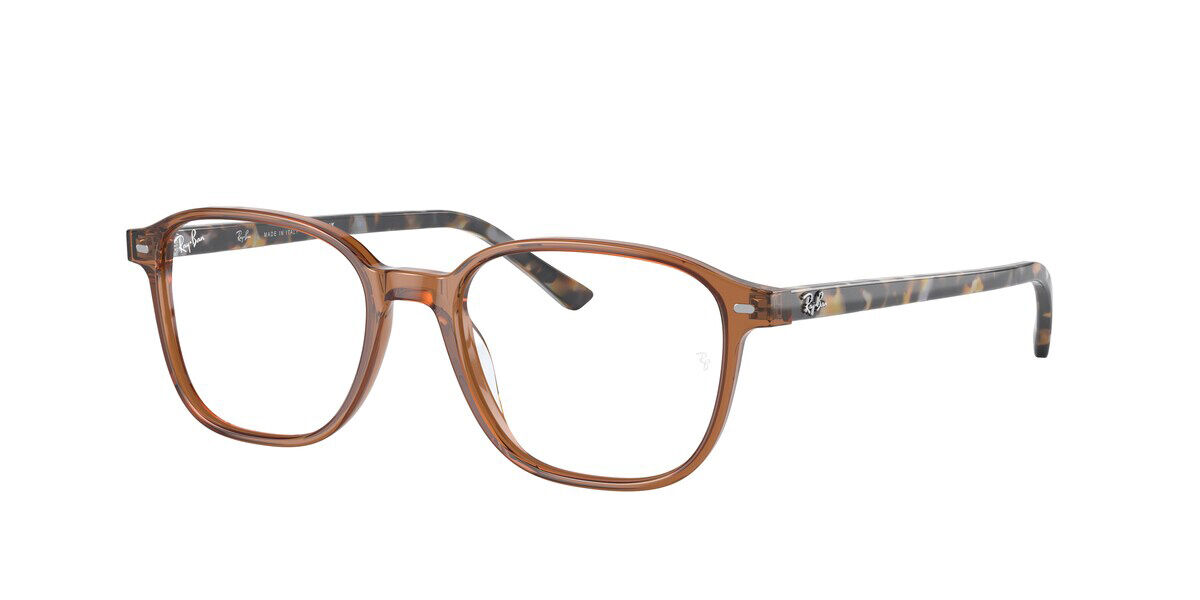 RayBan RX5393F Leonard Asian Fit 8227 Eyeglasses in Transparent Brown SmartBuyGlasses USA