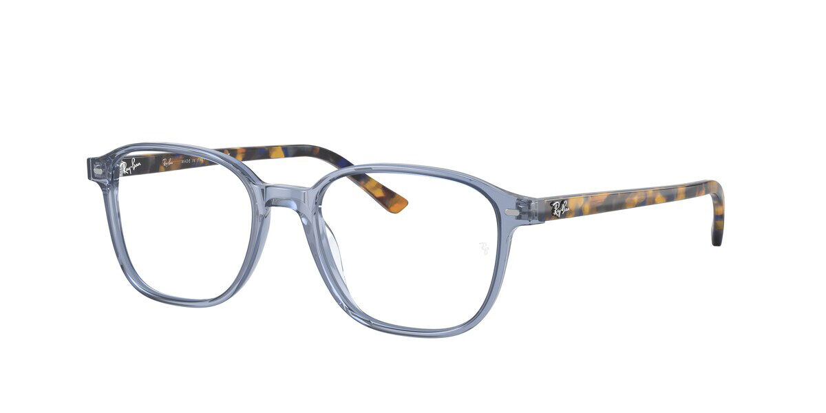 Ray Ban RX5393F Leonard Asian Fit 8228 Glasses Transparent Blue |  SmartBuyGlasses UK