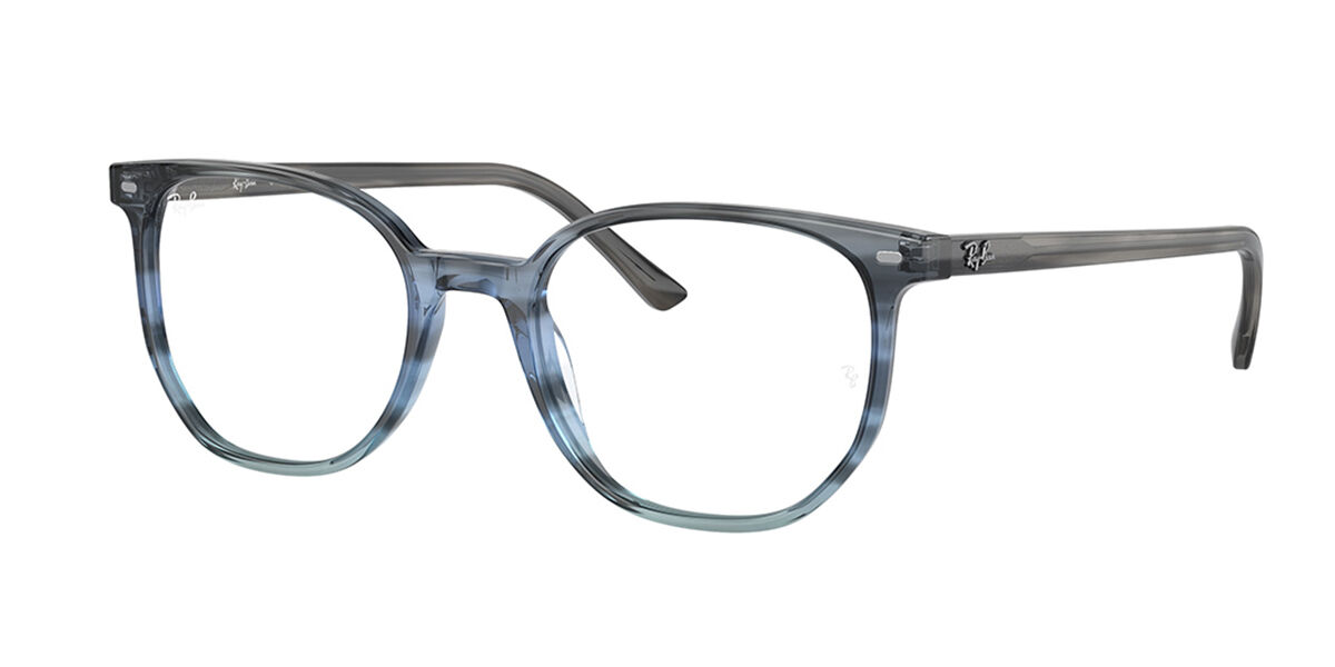 Ray-Ban RX5397 Elliot 8254 Eyeglasses in Transparent Grey Blue Stripes ...