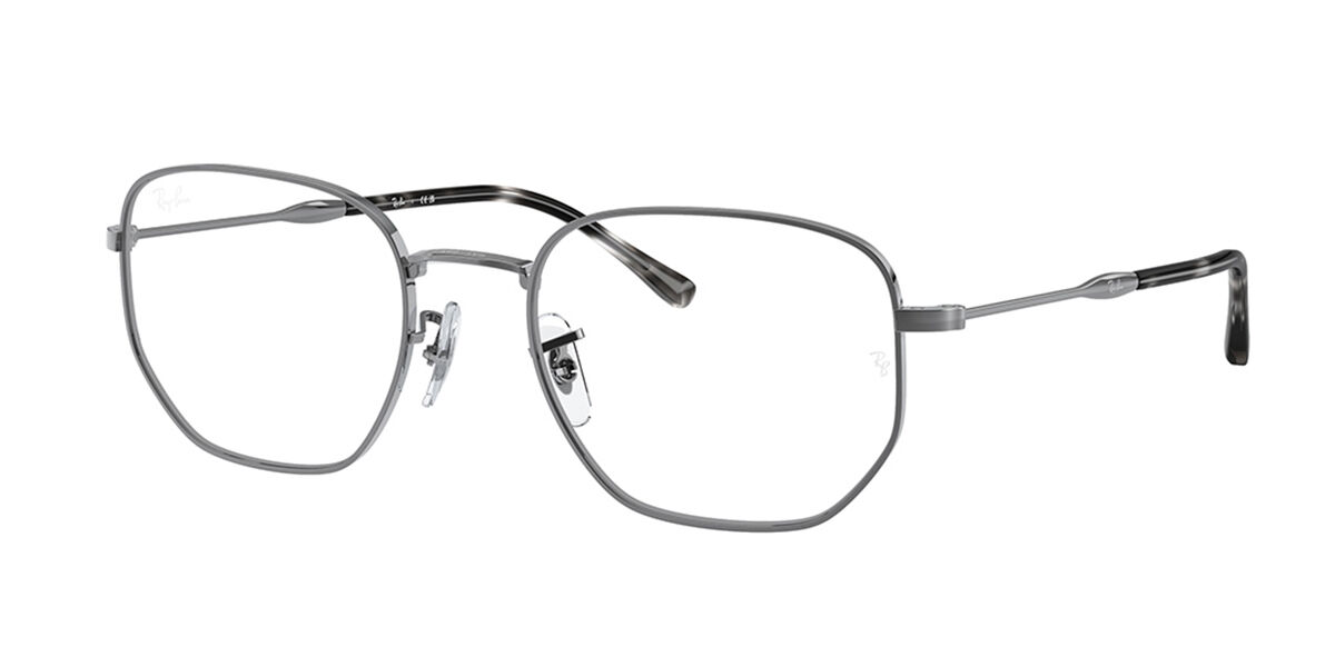 Photos - Glasses & Contact Lenses Ray-Ban RX6496 Asian Fit 2502 Men's Eyeglasses Gunmetal Size 51 (F 