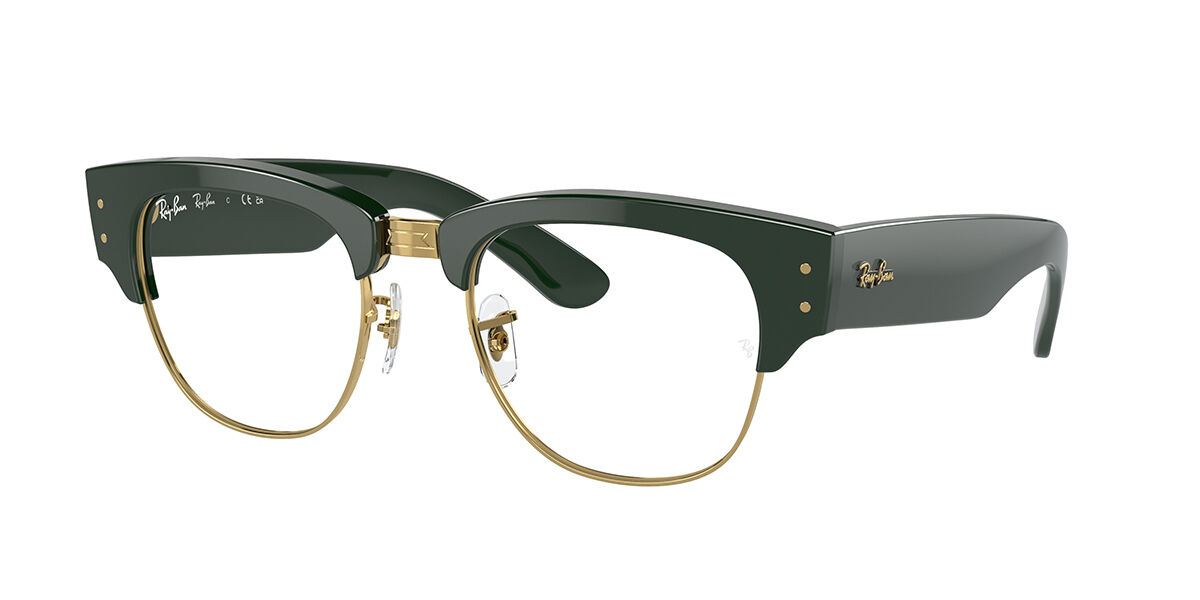 Photos - Glasses & Contact Lenses Ray-Ban RX0316V Mega Clubmaster 8233 Men's Eyeglasses Green Size 5 