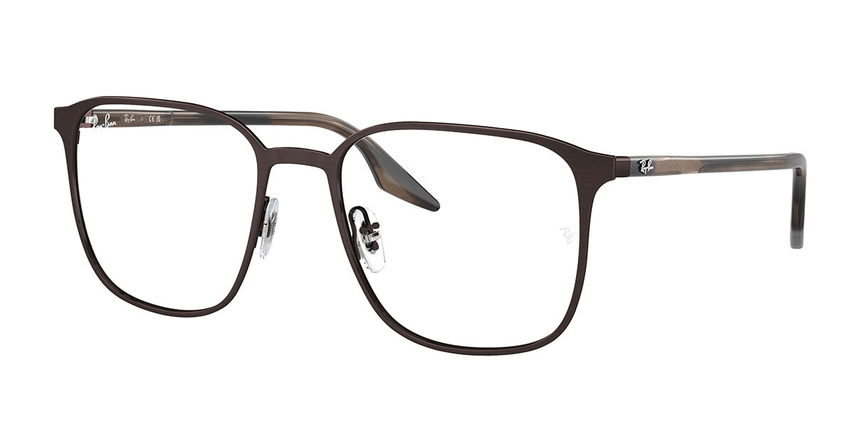 Photos - Glasses & Contact Lenses Ray-Ban RX6512 2593 Men's Eyeglasses Brown Size 52   (Frame Only)