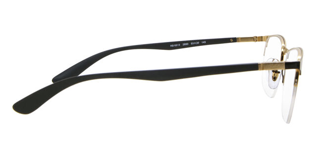 Ray-Ban RX6513 2890 Black on Gold Eyeglasses  display picture 3