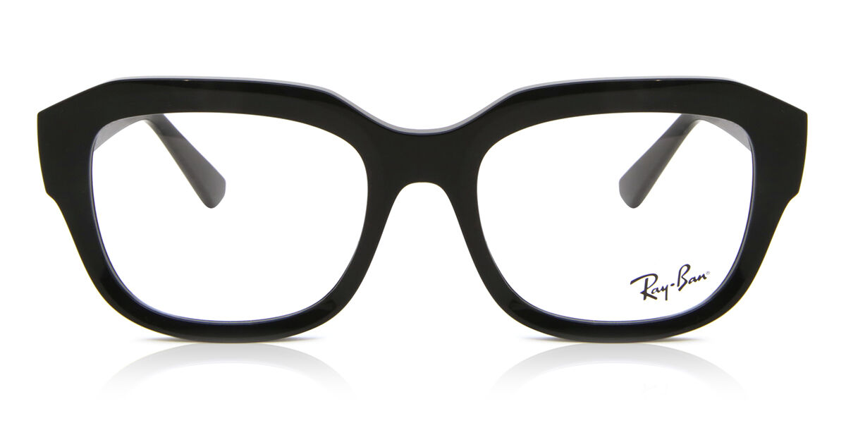 Photos - Glasses & Contact Lenses Ray-Ban RX7225 Leonid 8260 Men's Eyeglasses Black Size 52 (Frame O 