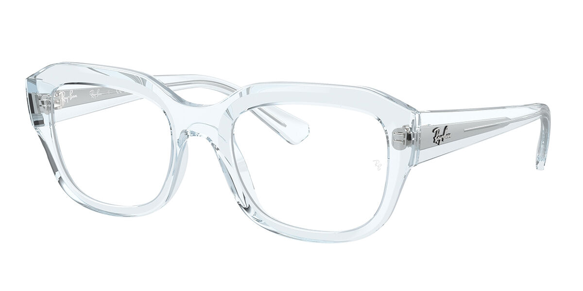 RayBan RX7225 Leonid 8319 Glasses Transparent Sky Blue VisionDirect Australia