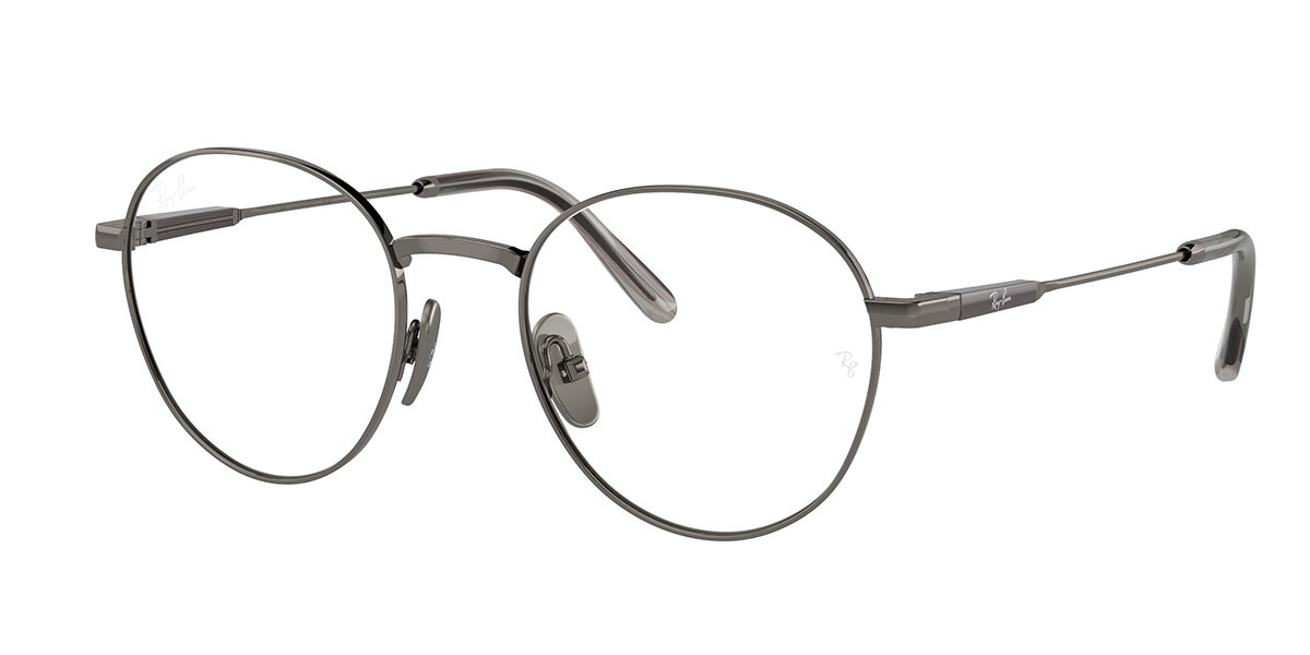 Photos - Glasses & Contact Lenses Ray-Ban RX8782 David Titanium 1000 Men's Eyeglasses Gunmetal Size 
