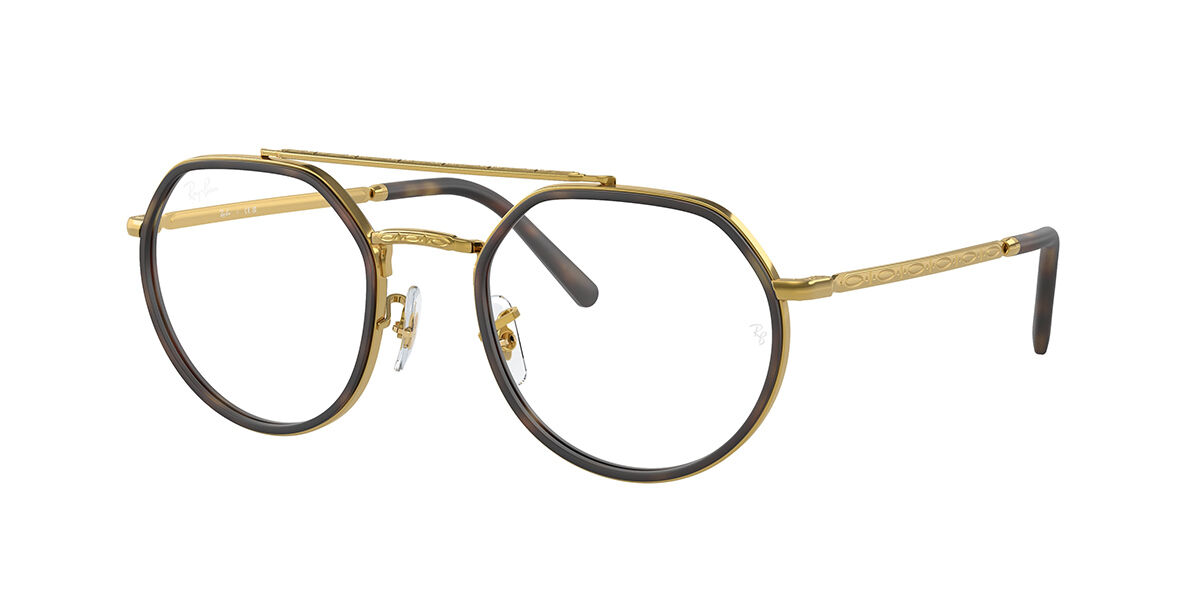 Photos - Glasses & Contact Lenses Ray-Ban RX3765V 3086 Men's Eyeglasses Gold Size 51   (Frame Only)