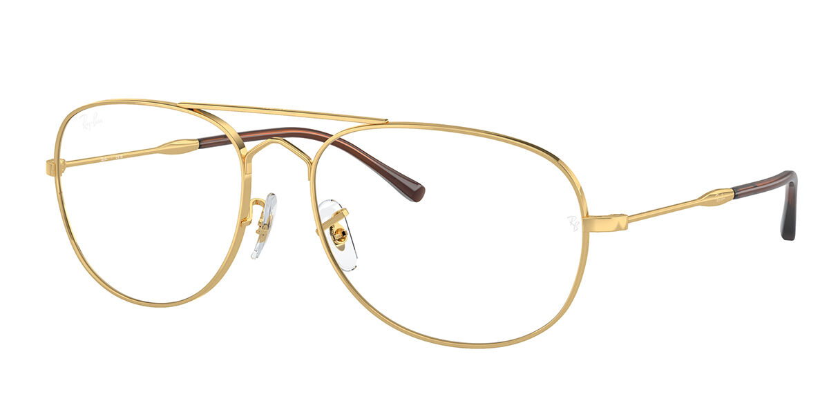Photos - Glasses & Contact Lenses Ray-Ban RX3735V Bain Bridge 2500 Men's Eyeglasses Gold Size 55 (Fr 