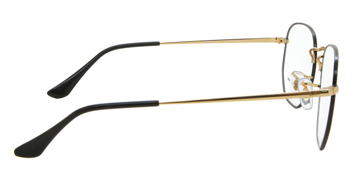 Ray-Ban RX6448 3175 Black on Gold Eyeglasses | SmartBuyGlasses US